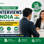 HR interview preparation guide in India for freshers and experienced professionals in 2026 featuring a professional interview setting, career tips, and job readiness strategies